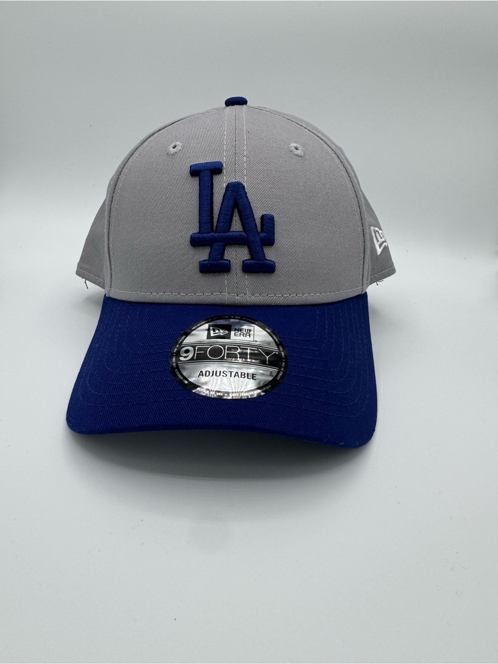 Los Angeles Dodgers New Era 2-Tone 9FORTY Hat Cap Adjustable Snapback MLB Gray